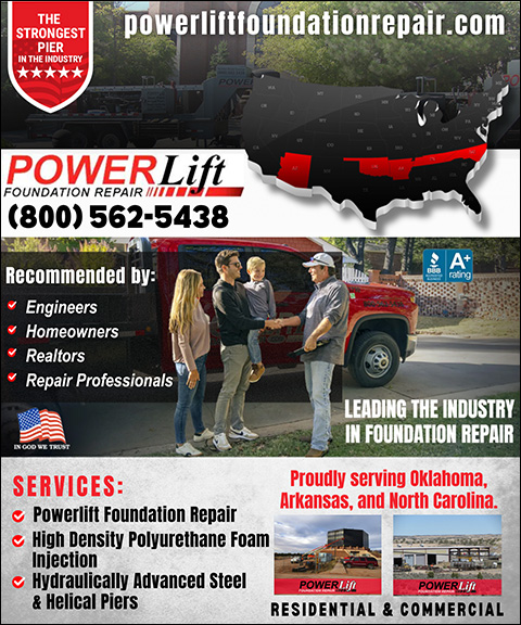 POWERLIFT FOUNDATION REPAIR, CARTER COUNTY, OK