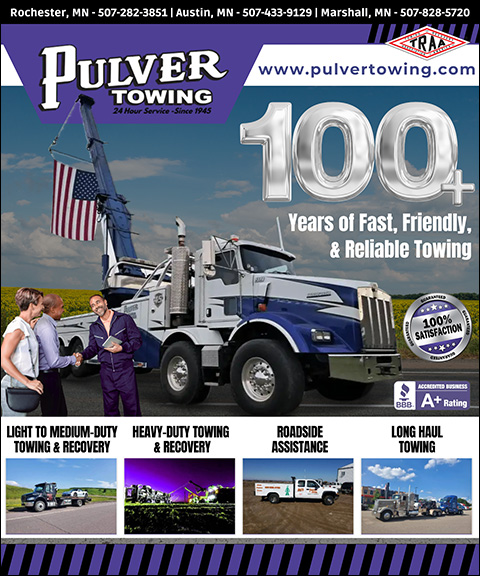 PULVER TOWING, LYON COUNTY, MN