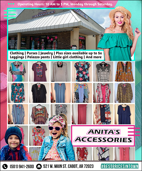 ANITAS ACCESSORIES, LONOKE COUNTY, AR