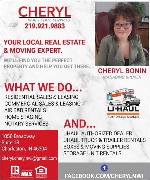 CHERYL BONIN CHERYL REAL ESTATE SERVICES, PORTER COUNTY, IN