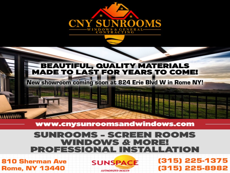 CNY SUNROOMS, WINDOWS, & GENERAL CONTRACTING, ONEIDA COUNTY, NY