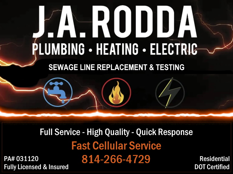 JA RODDA PLUMBING HEATING & ELECTRICAL, CAMBRIA COUNTY, PA