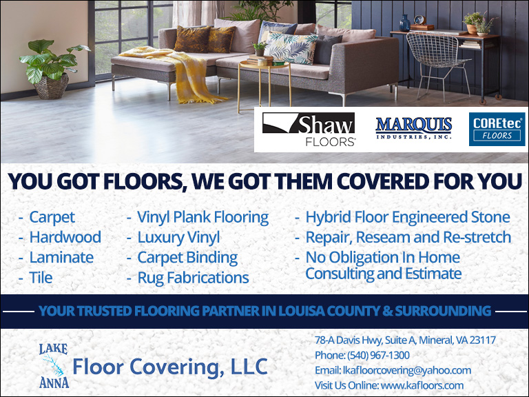 LAKE ANNA FLOOR COVERING, LOUISA COUNTY, VA