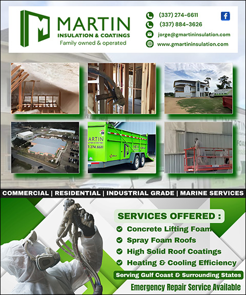 MARTIN INSULATION & COATINGS, CALCASIEU PARISH, LA