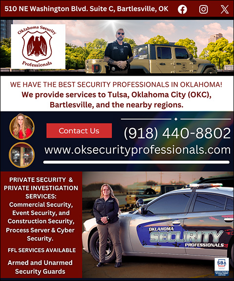 OKLAHOMA SECURITY PROFESSIONALS, WASHINGTON COUNTY, OK