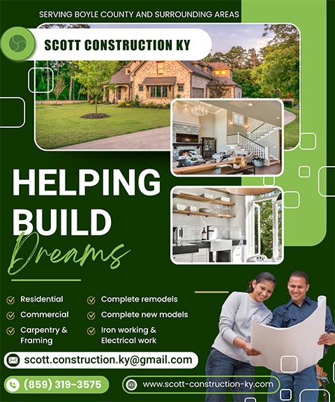 SCOTT CONSTRUCTION KY, BOYLE COUNTY, KY