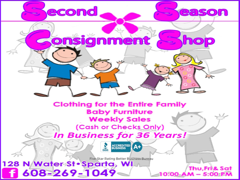 SECOND SEASON CONSIGNMENT SHOPPE, MONROE COUNTY, WI