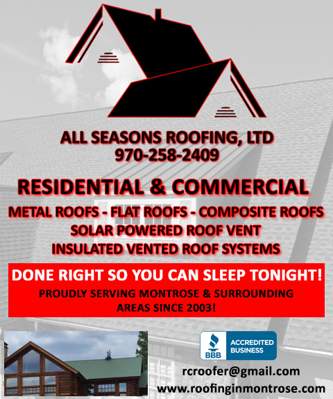 ALL SEASONS ROOFING, MONTROSE COUNTY, CO