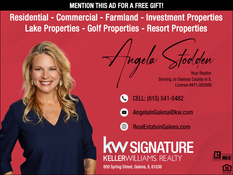 ANGELA STODDEN KELLER WILLIAMS REALTY, JO DAVIESS COUNTY, IL