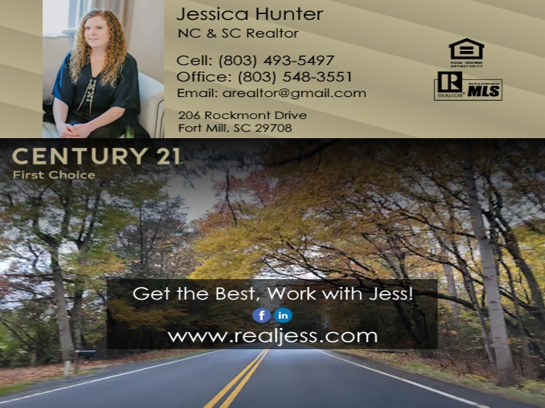 JESSICA HUNTER, CENTURY 21, FIRST CHOICE, YORK COUNTY, SC