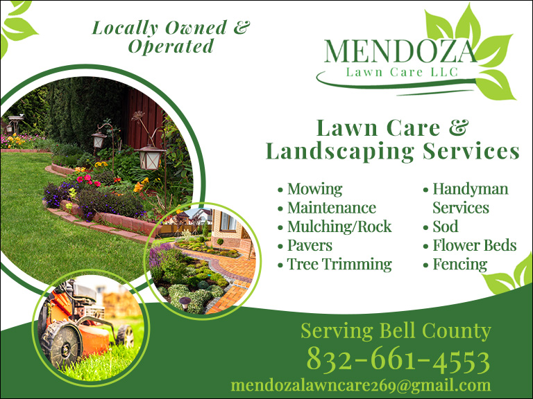 MENDOZA LAWN CARE, BELL COUNTY, TX