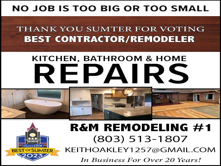 R & M REMODELING, SUMTER COUNTY, SC