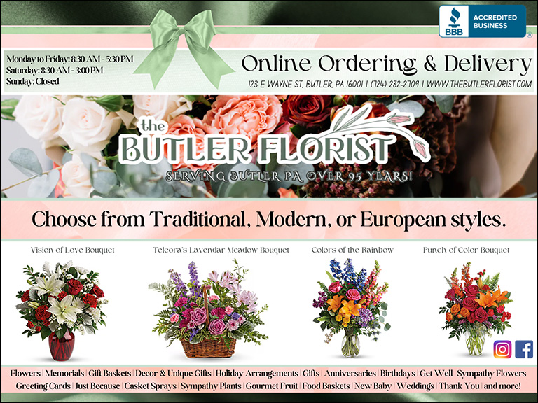 THE BUTLER FLORIST, BUTLER COUNTY, PA