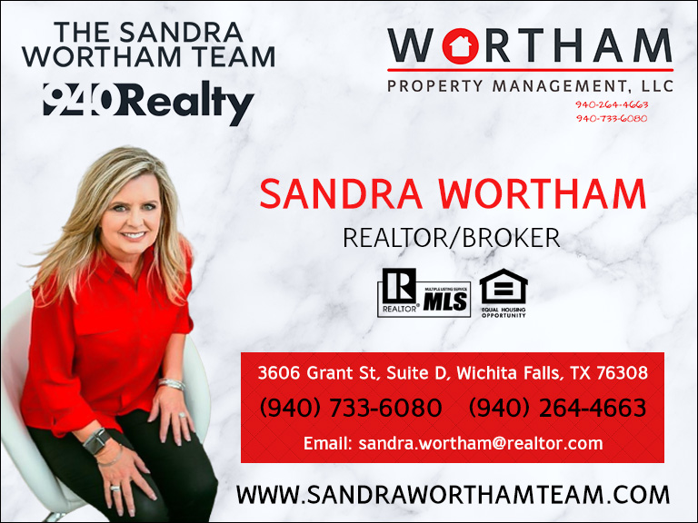 THE SANDRA WORTHAM TEAM-940 REALTY, WICHITA COUNTY, TX